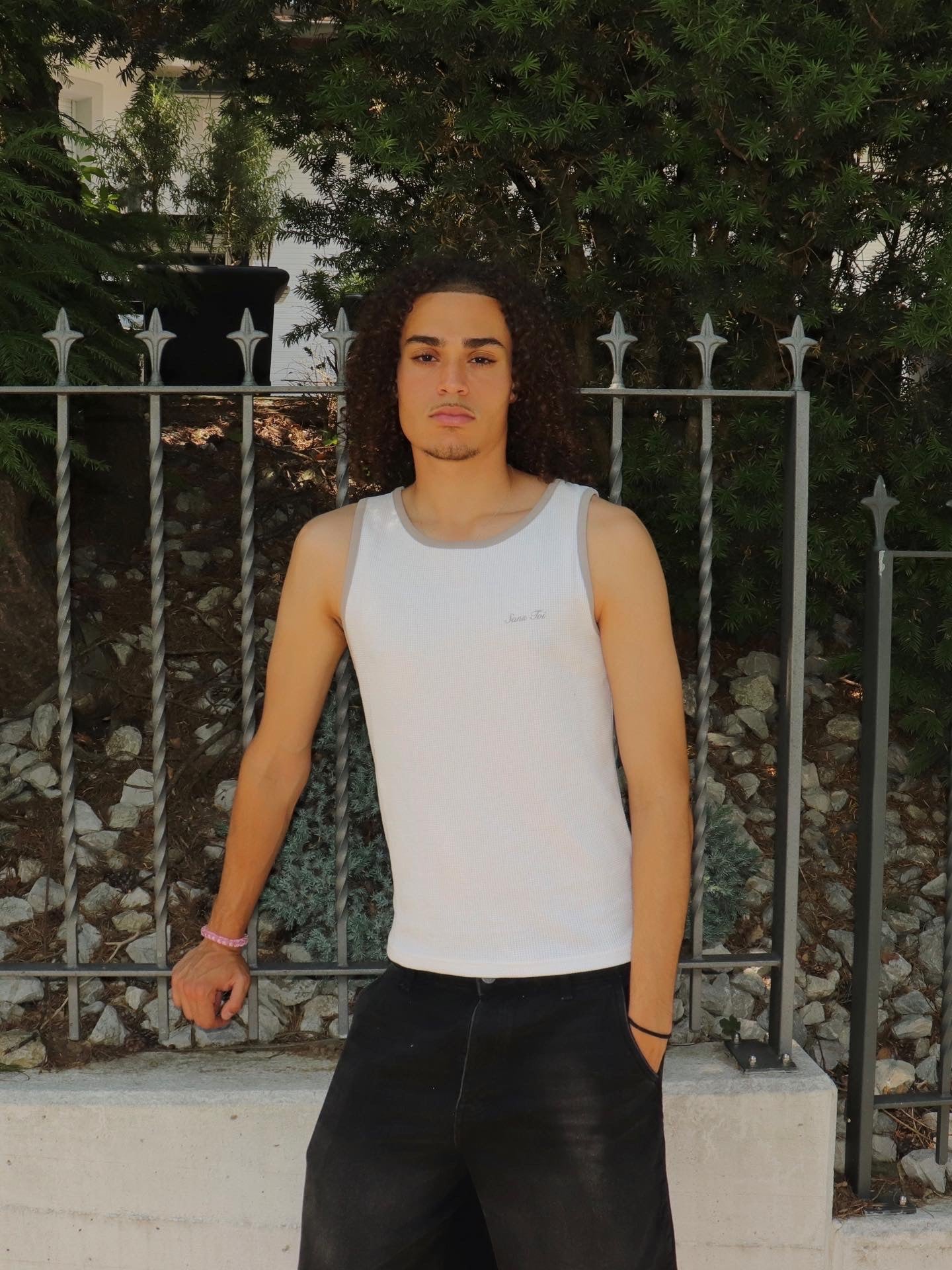 White Tanktop Menswear