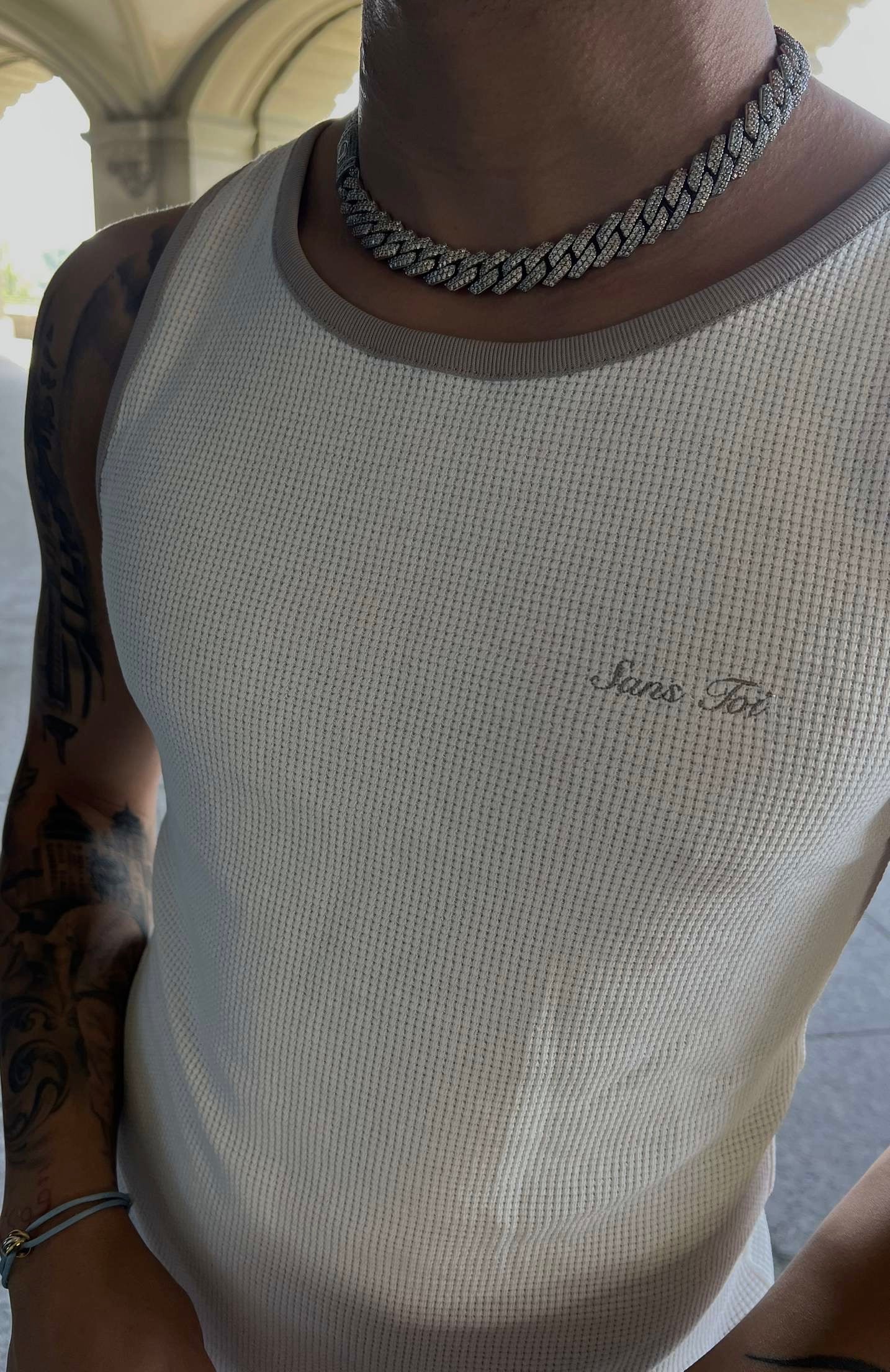 White Tanktop Menswear